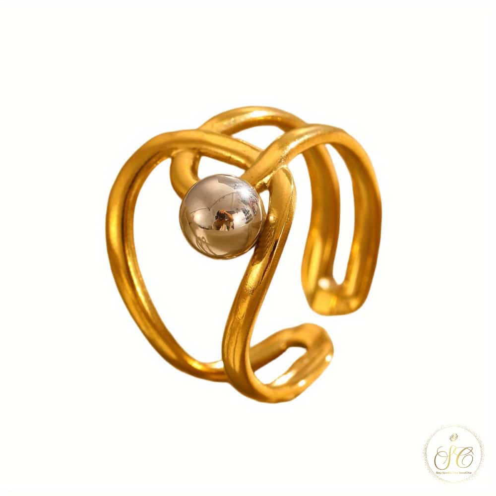 Signature 3Piece Chic Nongeometric Irregular Ring Set - SeoulChic.store
