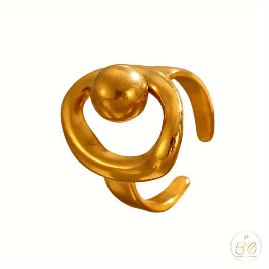 Signature 3Piece Chic Nongeometric Irregular Ring Set - SeoulChic.store