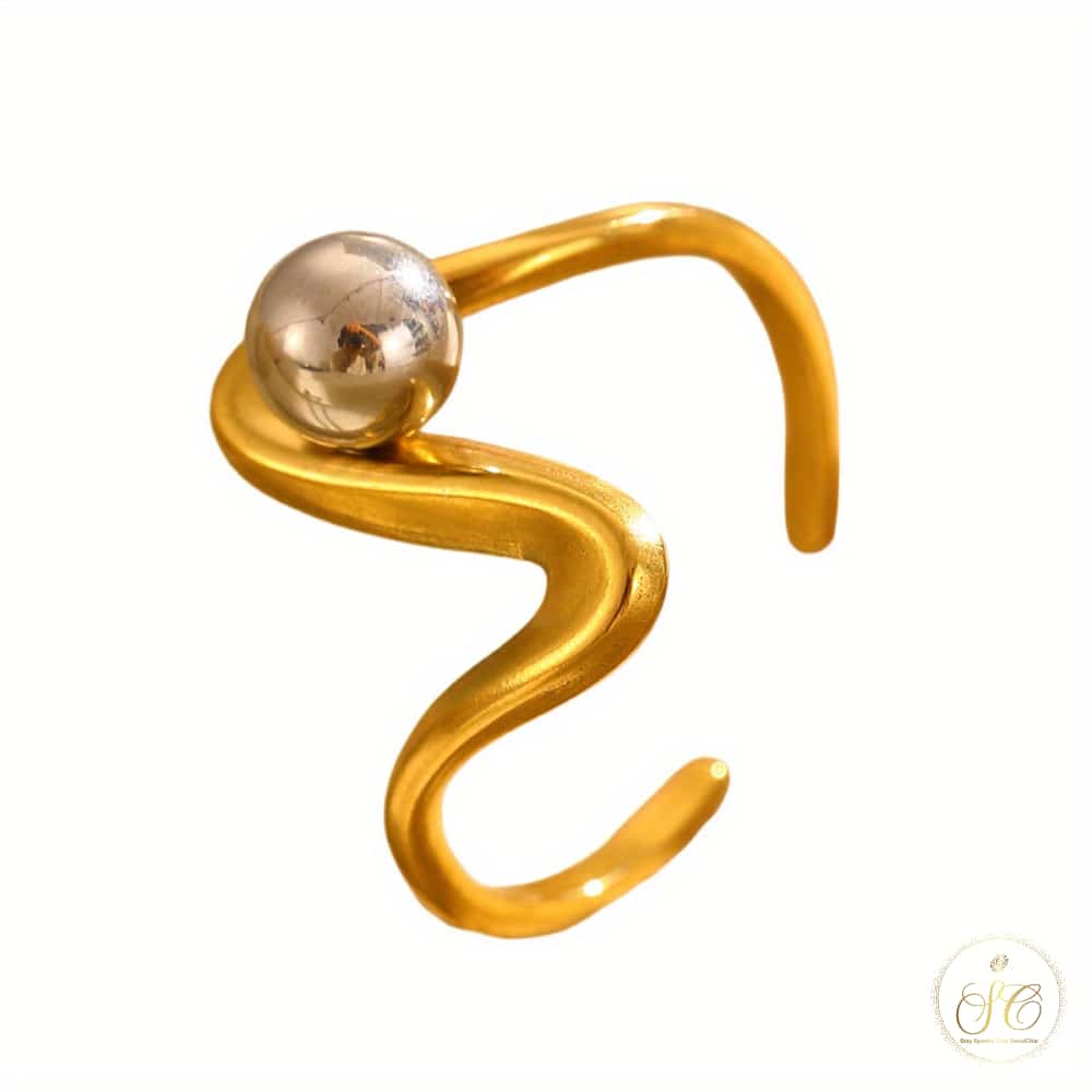 Refined 3Piece Contemporary Irregular Shape Ring Set - SeoulChic.store