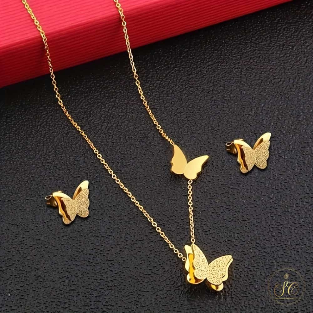 Timeless Bohemian Style Butterfly Design Jewelry Set - SeoulChic.store