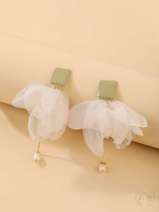 Luxury Chic Faux Pearl And Bow Decor Earrings - SeoulChic.store