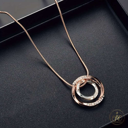 Classic Elegant Mobius Band Pendant Jewelry Set - SeoulChic.store