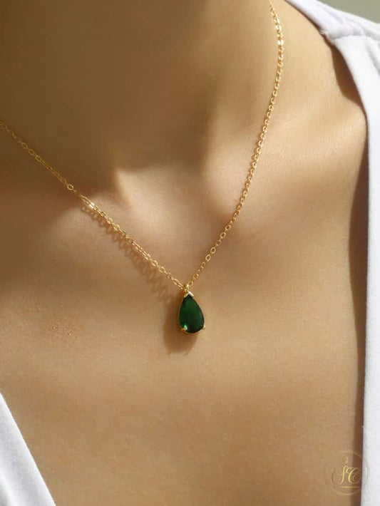 Classic Exquisite Vintage Green Pendant Necklace - SeoulChic.store