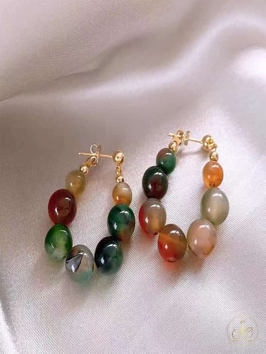Signature Vintage Chinese Style Colorful Beaded Earrings - SeoulChic.store