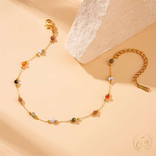 Premium Vintage Elegant Colorful Zirconia Beads Bracelet - SeoulChic.store