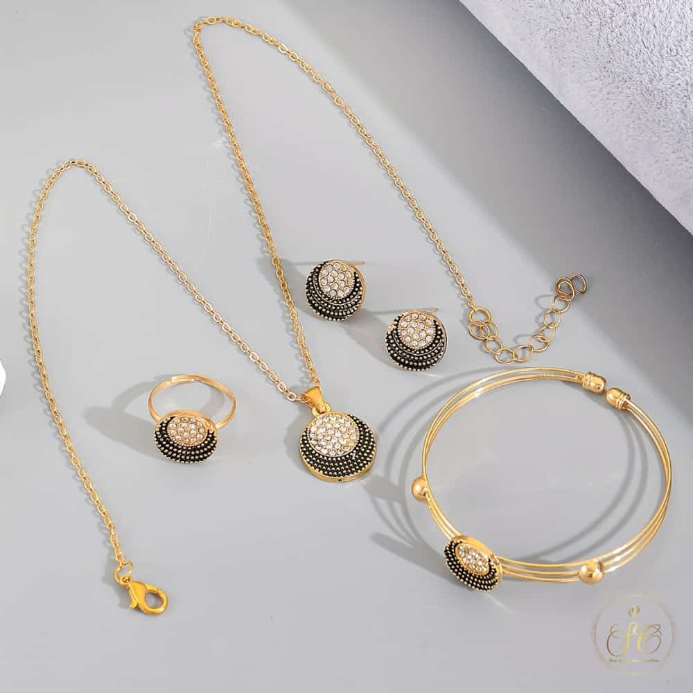 Classic Vintage Elegant Zinc Alloy Jewelry Set - SeoulChic.store