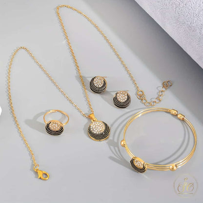 Classic Vintage Elegant Zinc Alloy Jewelry Set - SeoulChic.store