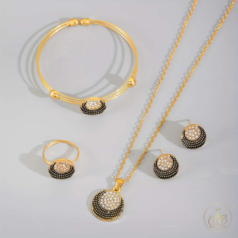 Classic Vintage Elegant Zinc Alloy Jewelry Set - SeoulChic.store
