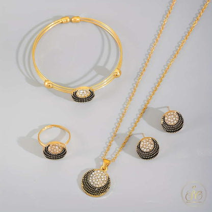 Classic Vintage Elegant Zinc Alloy Jewelry Set - SeoulChic.store