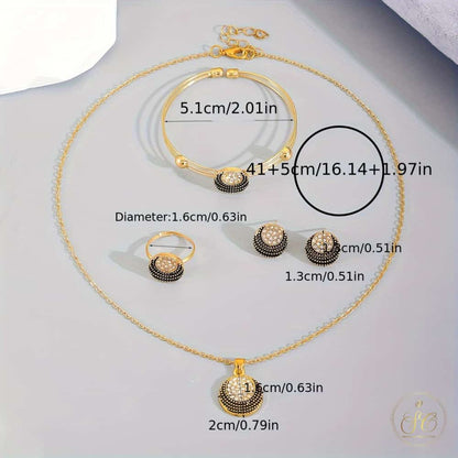 Classic Vintage Elegant Zinc Alloy Jewelry Set - SeoulChic.store